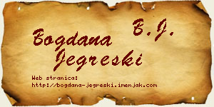 Bogdana Jegreški vizit kartica